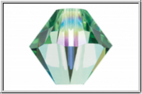 Swarovski� Bicone 5328, 4mm, 214AB - peridot, AB, 25 Stk.